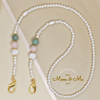 Momandme.accessory 💖💰ดึงดูดเงินทอง  หินมงคล 🔮สายคล้อง แมส/แว่น/หูฟัง สายคล้องแว่น ลูกปัด มุก สายคล้องหน้ากากอนามัย ไฮโซ