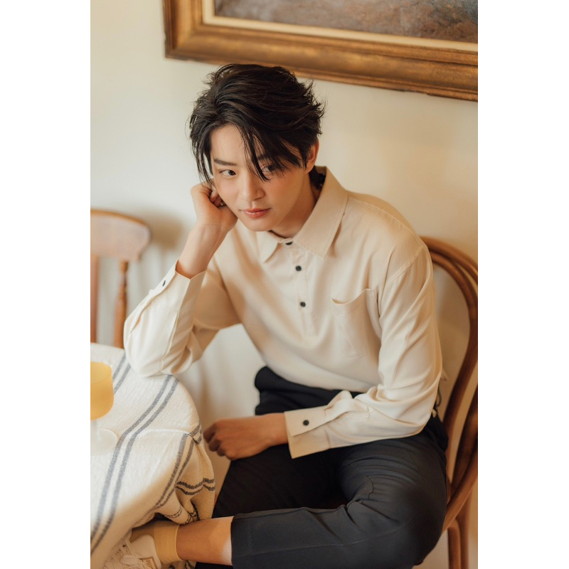 เสื้อเชิ้ตคอปกแขนยาว Kins19 (รหัส : KN80)
