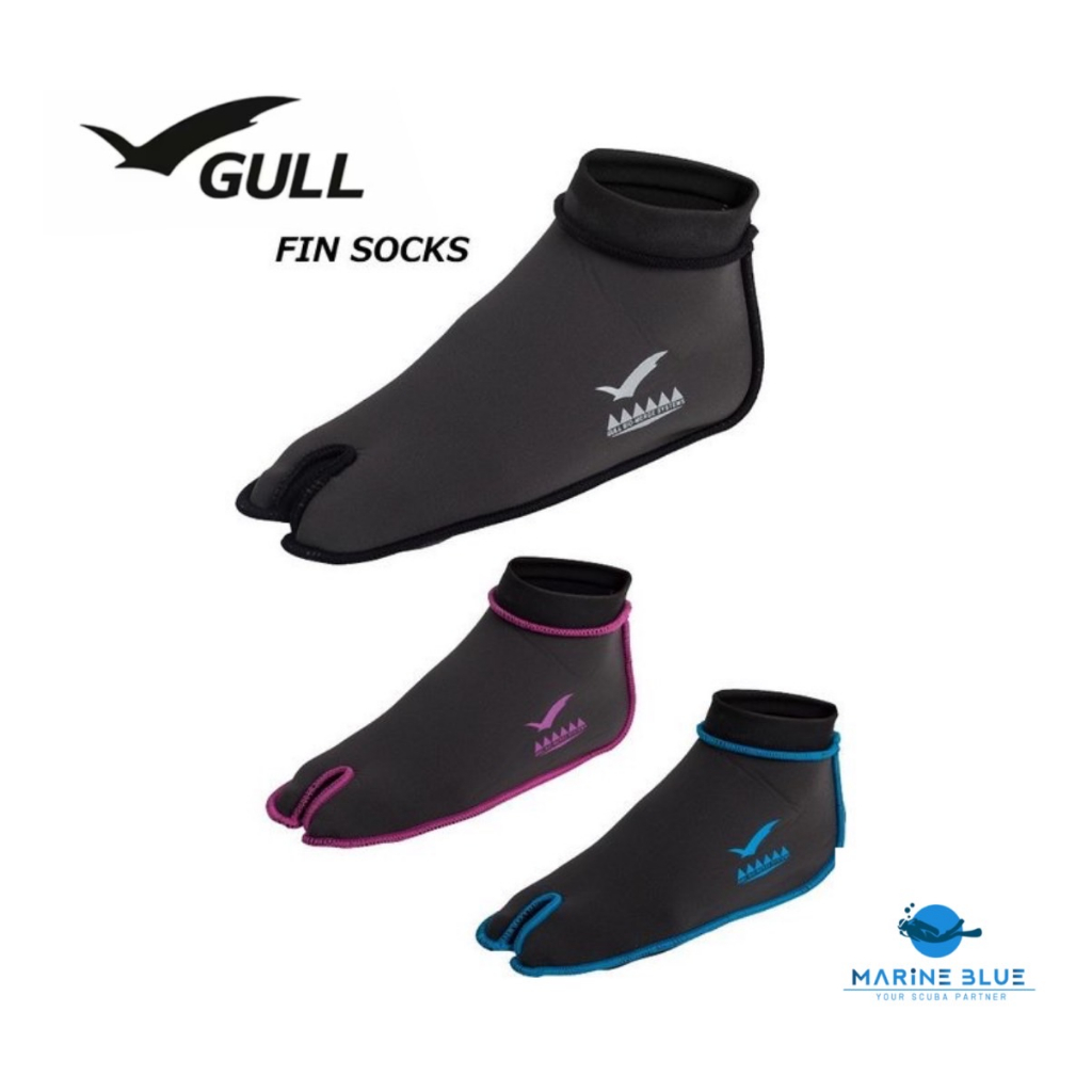 🧦GULL💦- Fin Socks - ถุงเท้าผ้า Neoprene สำหรับ Full Foot Fins🔸
