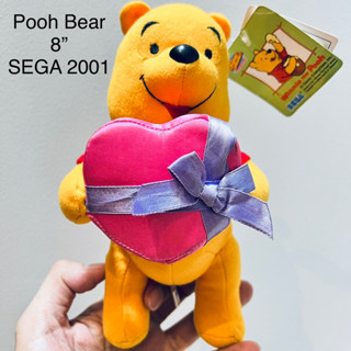 #ตุ๊กตา #หมีพูห์ #ถือกล่องหัวใจ #น่ารักสุดๆ #ขนาด8” #ป้ายห้อย #Disney #SEGA #2001 #สภาพสมบูรณ์ #Winnie the #Pooh