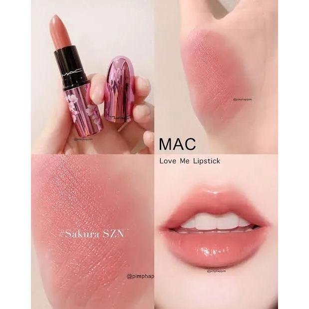 Beauty-Siam แท้ทั้งร้าน !! แบ่งขายลิปสติก MAC LIPSTICK สี SAKURA SZN ปริมาณ 0.25G. แบ่งขายใส่กระปุก แถมแปรงทาลิปฟรี