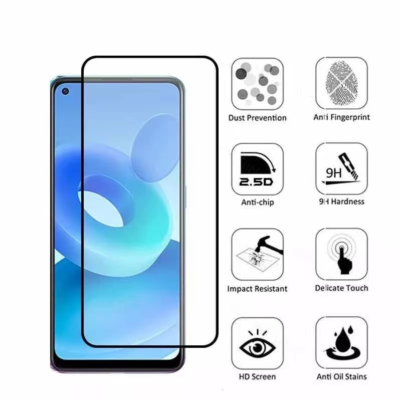 ส่งจากไทย ฟิล์ม สำหรับ Samsung A55/ A23/A33/A53/A52S/A52/A73/A03S/A32/A22/A42/S21FE/A21S ฟิล์มกันกระแทก เต็มจอ ขอบดำ