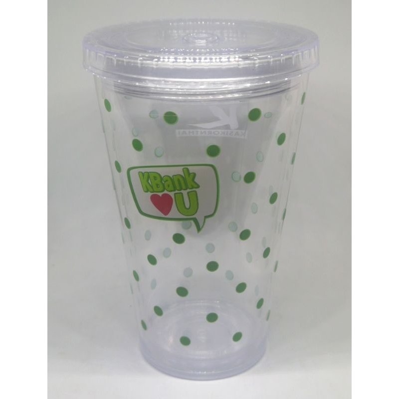 แก้วน้ำ 2 ชั้น พิมพ์ลาย 'KBANK ❤️ U' KBank Premium