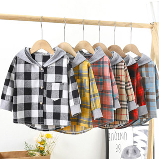 Babyonline(Y236)H1-2 (ส่งด่วน1วัน)เสื้อเชิ้ตแขนยาวกันหนาวสำห…