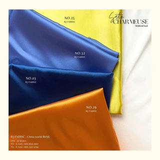 ผ้าซาตินซามูส (SATIN CHARMEUSE) สวยแบบงานแบรนด์ในไอจี หน้ากว้าง 58"-60" ขายปลีกไม่มีขั้นต่ำ เนื้อเงาสวย สัมผัสนุ่มลื่น