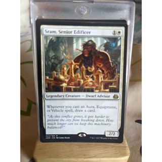 การ์ด MTG Sram, Senior Edificer White Magic the gathering EDH รุ่น AER สภาพ Ex-Nm