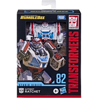 Transformers Toys Studio Series 82 Deluxe Class Bumblebee Autobot Ratchet Action Figure 4.5-inch