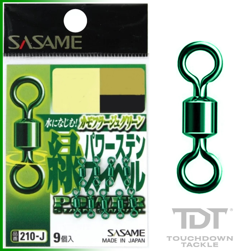 SASAME 210-J GREEN POWER STAINLESS SWIVEL  *** ลูกหมุนสแตนเลส เขียว ของแท้ 100% ***