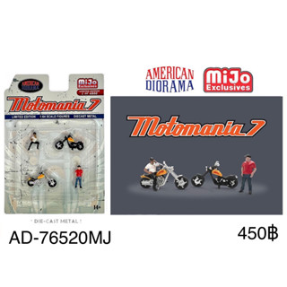 AD-76520MJ	American Diorama 1:64 Motomania 7 Chopper Biker – MiJo Exclusives Limited Edition 4,800