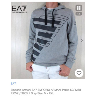 EA7 EMPORIO ARMANI HOODIE for men เสื้อฮู้ดดี้ แบบสวมศรีษะ ผู้ชาย เอ็มโพริโอ้ อาร์มานี่