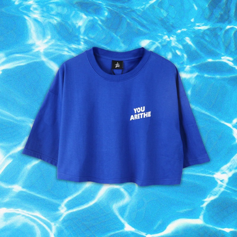 URTHE YOUARETHE CROP TOP สีกรม (Used)