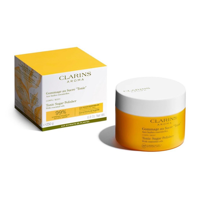 Clarins Tonic Sugar Polisher 250g สครับผิวที่แห้งหยาบกร้าน