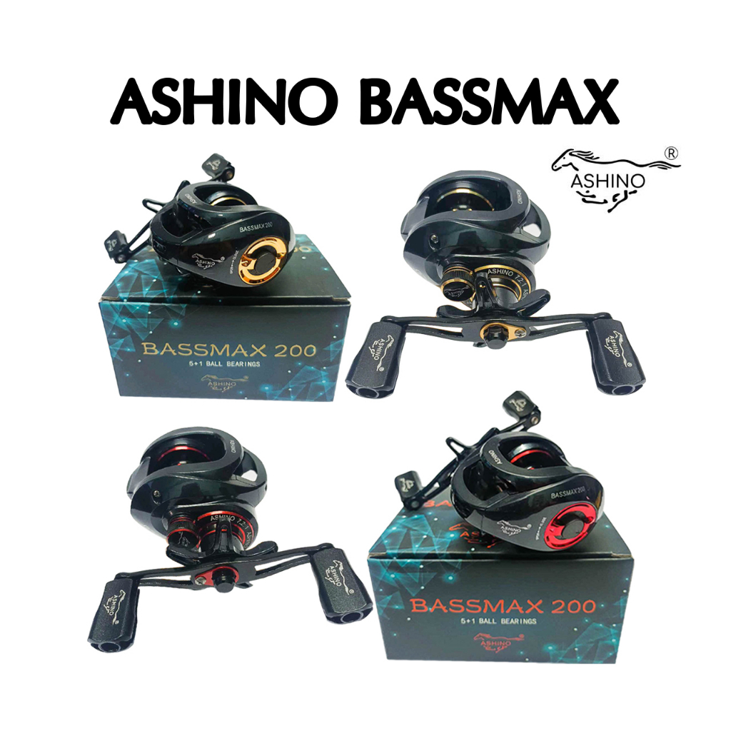 รอกหยุดน้ำ Ashino Bassmax อัตรารอบ7.2:1 มีเสียงปลาลาก สำหรับตีเหยื่อปลอม ปลาช่อนกับกระสูบ ชะโด
