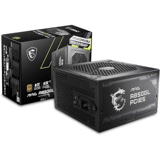 POWER SUPPLY (อุปกรณ์จ่ายไฟ) MSI MAG A850GL PCIE5 850W (80+ GOLD) 7y.