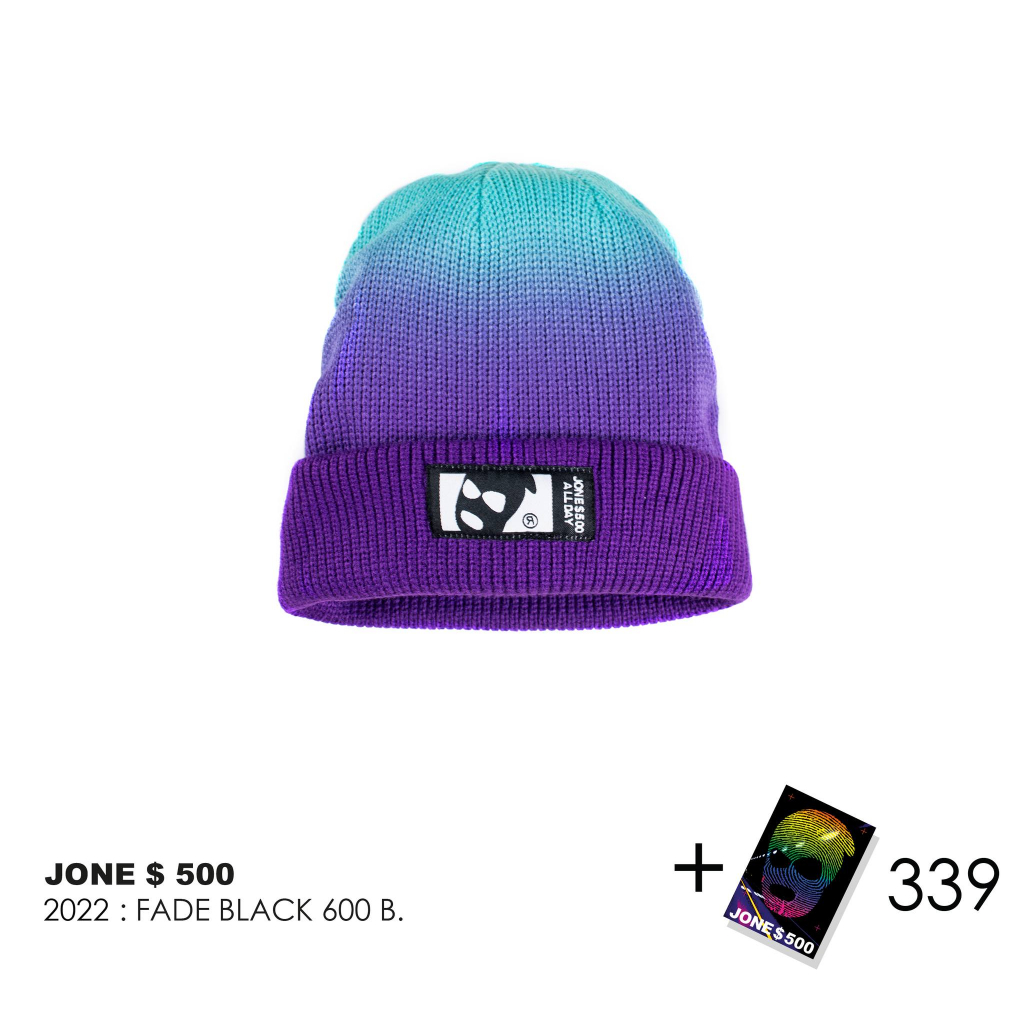 หมวกไหมพรม JONE500 Collection FADE BACK สีทูโทน