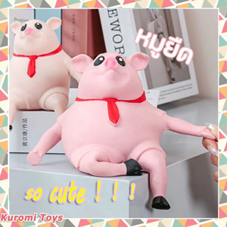 ของเล่นบีบรูปหมู ✨! ของเล่นนุ่มนิ่ม ยืดหยุ่น ช่วยคลายเครียด