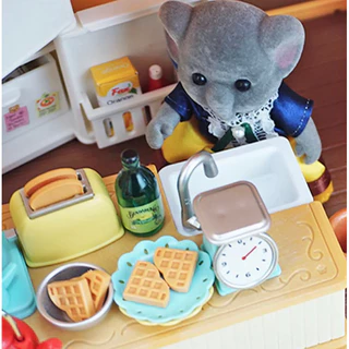 ของตกแต่งบ้านตุ๊กตา อุปกรณ์แต่งบ้านซิลวาเนี่ยน เฟอร์นิเจอร์บ้านกระต่าย บ้านหมี