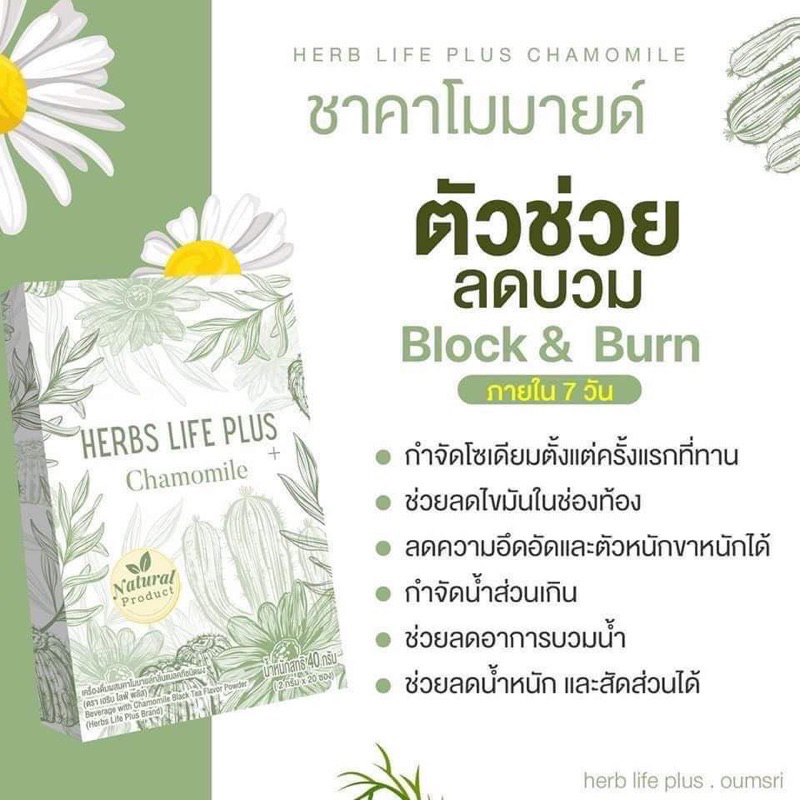 Herbs life plus+ (ชาคาโมมายด์)