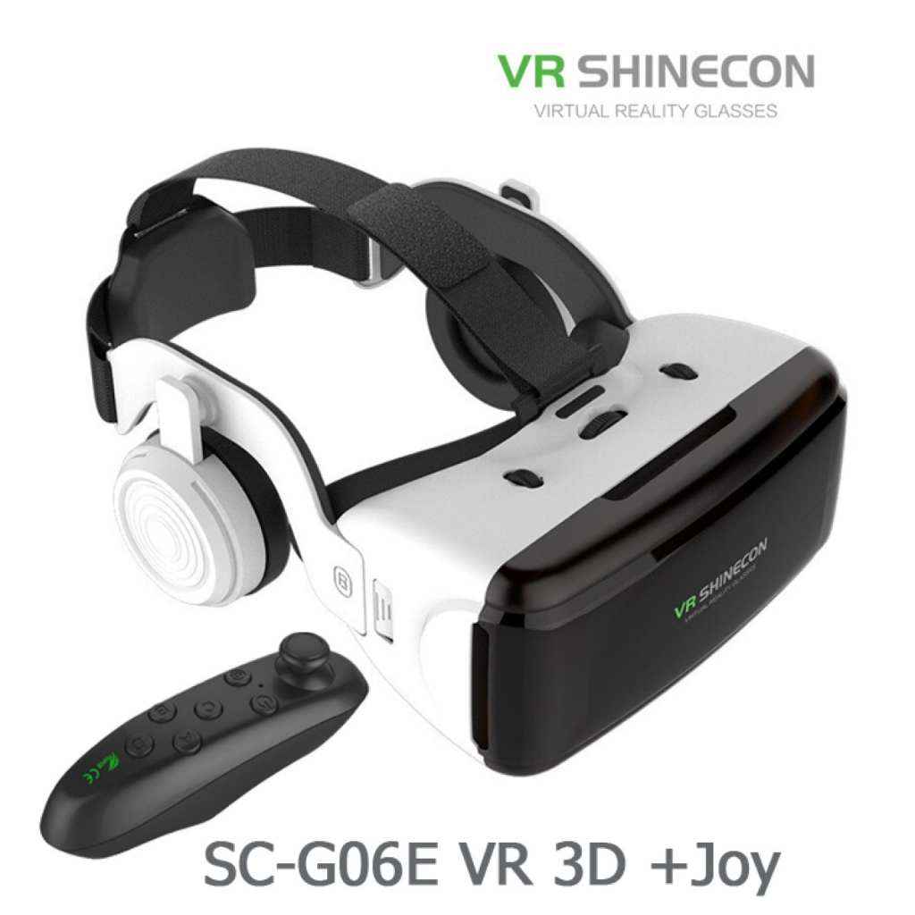 VR SHINECON SC-G06E VR 3D หมวกกันน็อคเสมือนจริงสำหรับสมาร์ทโฟนขนาด 4.7-6.0 นิ้ว
