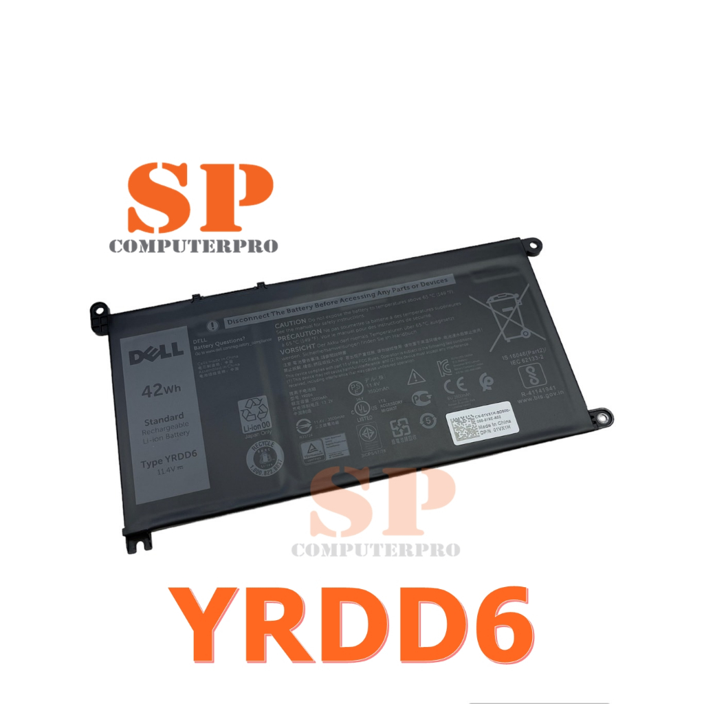 BATTERY DELL  แบตเตอรี่ของแท้ DELL Inspiron 3493 3582 3583 3593 5480 5482 5491 5485 5593 5491 Latitu