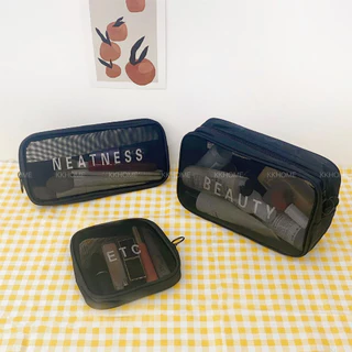 กระเป๋าเครื่องสำอางค์ Wash Bag กระเป๋าใส เก็บเครื่องสำอาง KKHOME