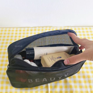 กระเป๋าเครื่องสำอางค์ Wash Bag กระเป๋าใส เก็บเครื่องสำอาง KKHOME