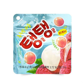 ขนมเกาหลี เจลลี่ plump plump jelly LYCHEES 40g seoju brand 서주 탱글탱글 젤리 [라이치] 콜라겐