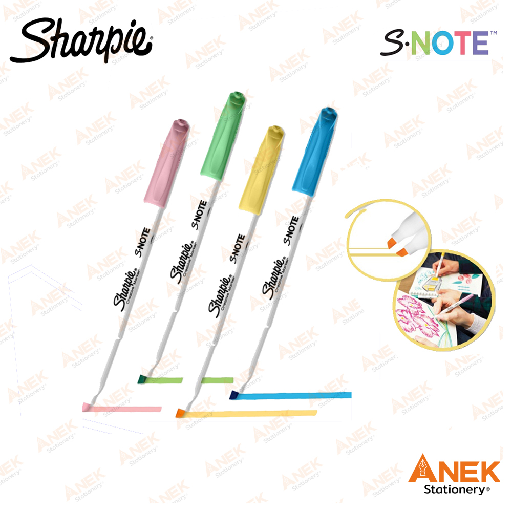 Sharpie(ชาร์ปี้) ปากกาไฮไลท์ ปากกาเน้นข้อความ Sharpie S-Note (จำนวน 1 ด้าม)