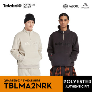 Timberland Men’s Quarter-Zip Sweatshirt with Polartec® Linear Logo เสื้อสเวตเตอร์ (TBLMA2NRK)