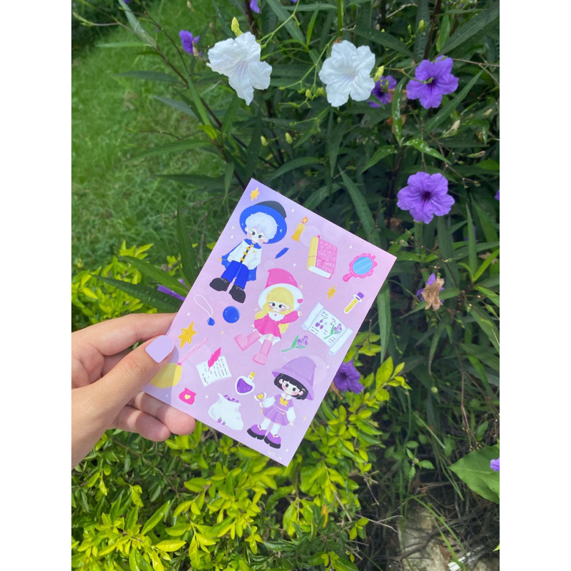 A6 สติกเกอร์ 3 แผ่น 99฿ 🫧💗