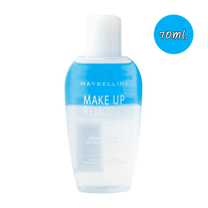 MAYBELLINE Eye & Lip Makeup Remover 70 ml. เมย์เบลลีน อาย & เมคอัพ รีมูฟเวอร์ 70 มล. ทำความสะอาดเครื่องสำอาง