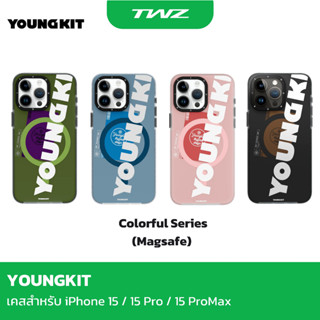 (ของแท้) Youngkit Colorful Series เคสสำหรับ iPhone 15 / 15 Pro  / 15 Pro Max