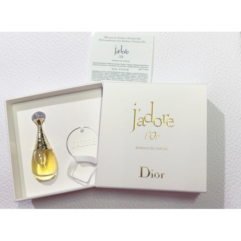 Set น้ำหอม Dior Jadore L'Or ESSENCE DE PARFUM ขนาด 3.5 ML (ออกใหม่ล่าสุด ปี 2023)  และ เซรามิคน้ำหอม