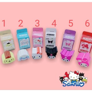 ของรอบใหม่มาแล้วจ้า !! ยางลบ Sanrio Characters แพ็คมาในกล่องนมสุด cute มีทั้งหมด 6 แบบ