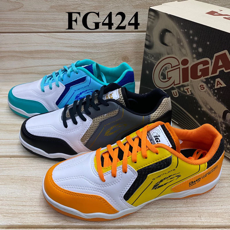 GiGa FG424 รองเท้าฟุตซอล กีก้า Size 33 -44 สีเขียว/ดำ/ส้ม