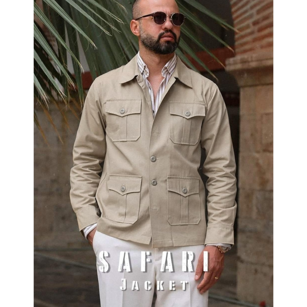 SAFARI JACKET (สีกากี)