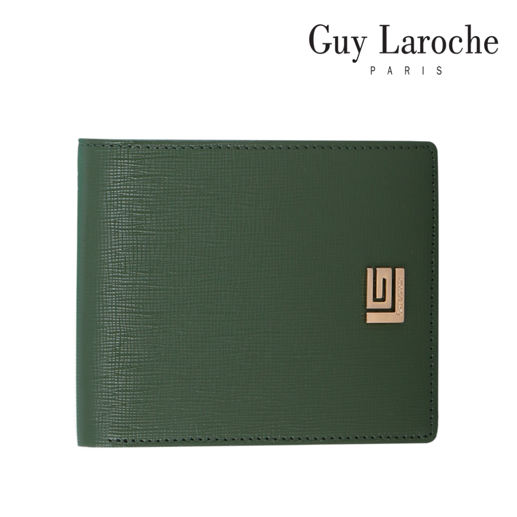 Guy Laroche กระเป๋าสตางค์พับสั้น รุ่น SUBURBAN - สีเขียว รุ่น AGP0027642GRS