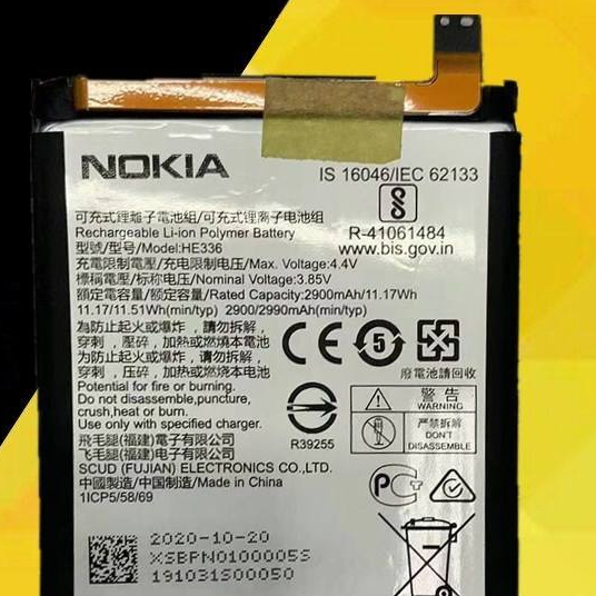 ▦เหมาะสำหรับ HE336 บอร์ดไฟฟ้า NOKIA หัวใจ TA-1044 แหล่งจ่ายไฟโทรศัพท์มือถือ 5 HMD แบตเตอรี่