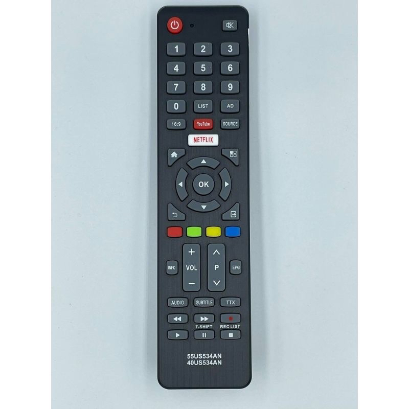 รีโมททีวี รุ่น 55US534AN 40HS534AN 50US534AN 65US534AN  มีปุ่ม Youtube/Netflix