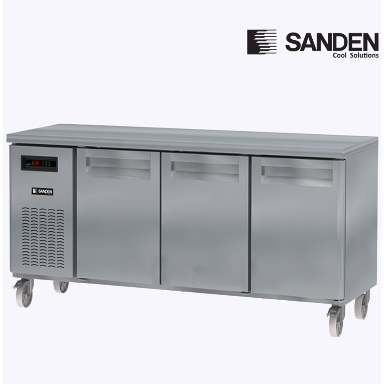 ตู้เคาน์เตอร์แช่เย็น ยี่ห้อ SANDEN รุ่น SCR3-2006-AR สแตนเลส 304