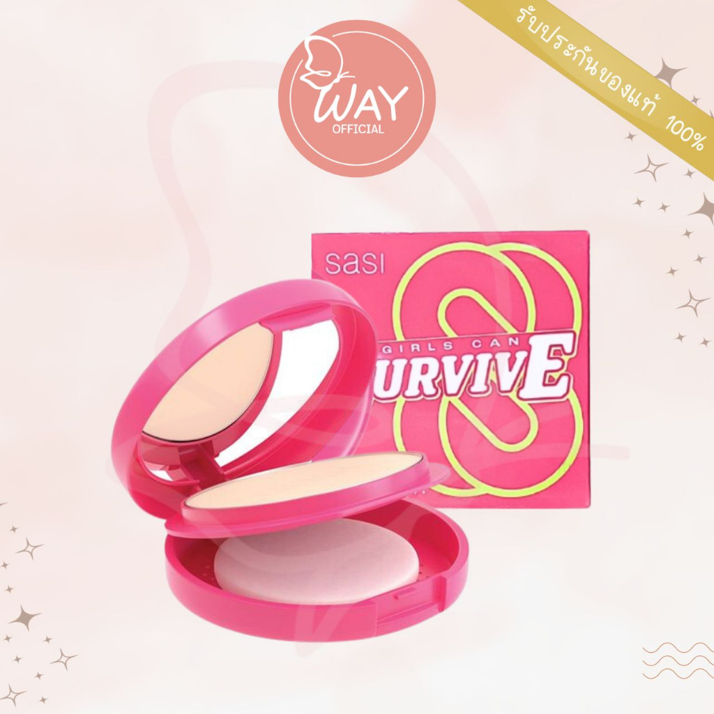 ศศิ เกิร์ล แคน เซอร์ไวฟ์ ฟาวน์เดชั่น พาวเดอร์ 4.5g/ 8.5g Sasi Girls Can Survive Foundation Powder 4.5g/ 8.5g