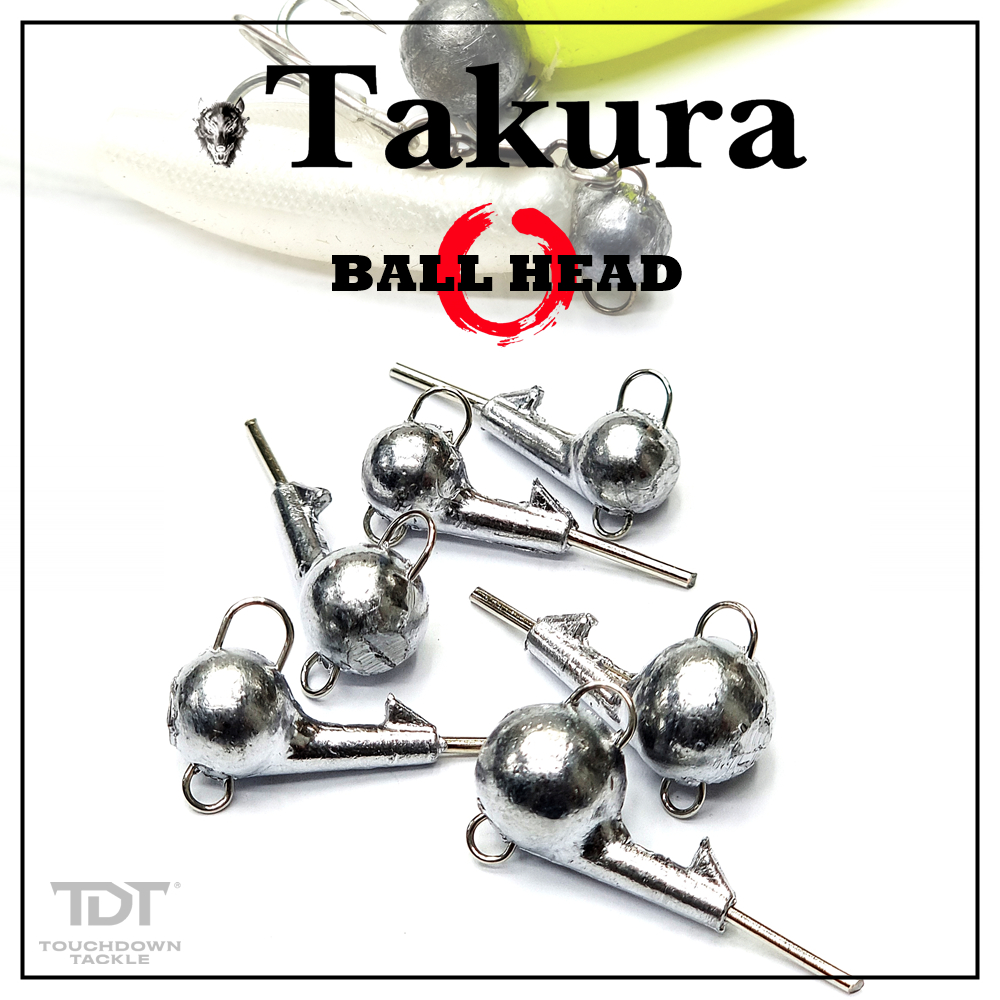 TAKURA BALL HEAD 3-5-7g   *** หัวกลม แบกเบ็ด ไม่ติดขยะ ของแท้ 100% ***
