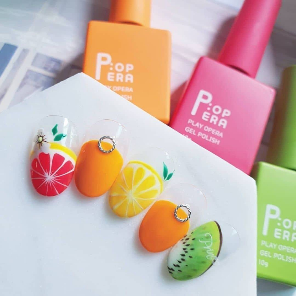 เซตสีเจลเกาหลี P.Opera 'Dear Bloom' collection 10 สีPastel พร้อมชาร์ตสีเปล่า ของแท้จากเกาหลีPOpera