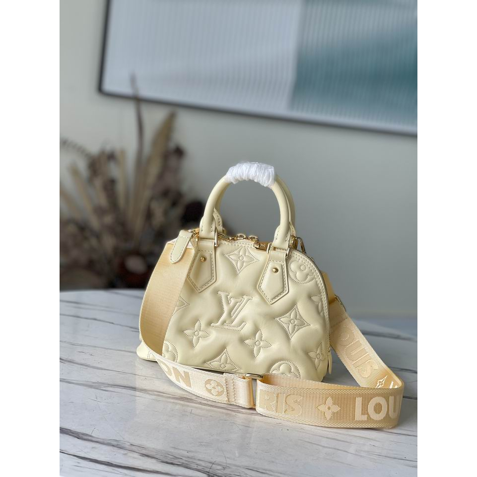Louis Vuitton women's bag Alma BB leather embossed shoulder strap handbag