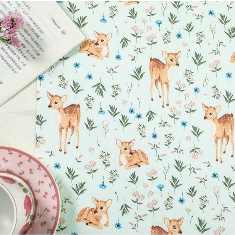 ผ้าคอตตอน 100% ทอทวิล หน้ากว้าง 1.60 เมตร พิมพ์ลายดอกไม้ ตัดขายเป็นเมตร - รูปที่ 7