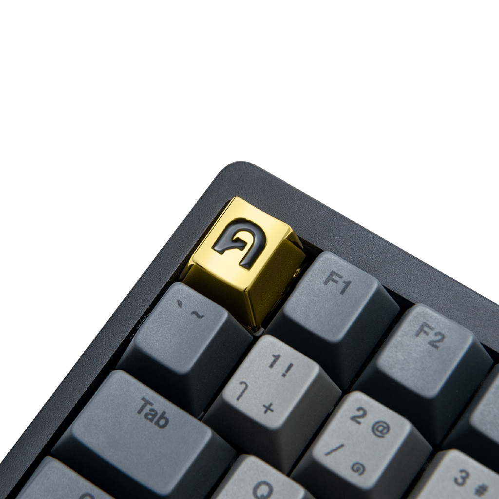 Loga Metallic K Keycap คีย์แคปโลหะ ตัวอักษร ค