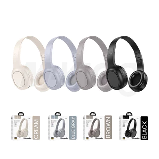 หูฟังบลูทูธ BT 5.3 HOCO W46 เบสแน่น พับเก็บได้ แบตทน 20ชม.รองรับ Aux 3.5mm เสียงดี Headphones W66