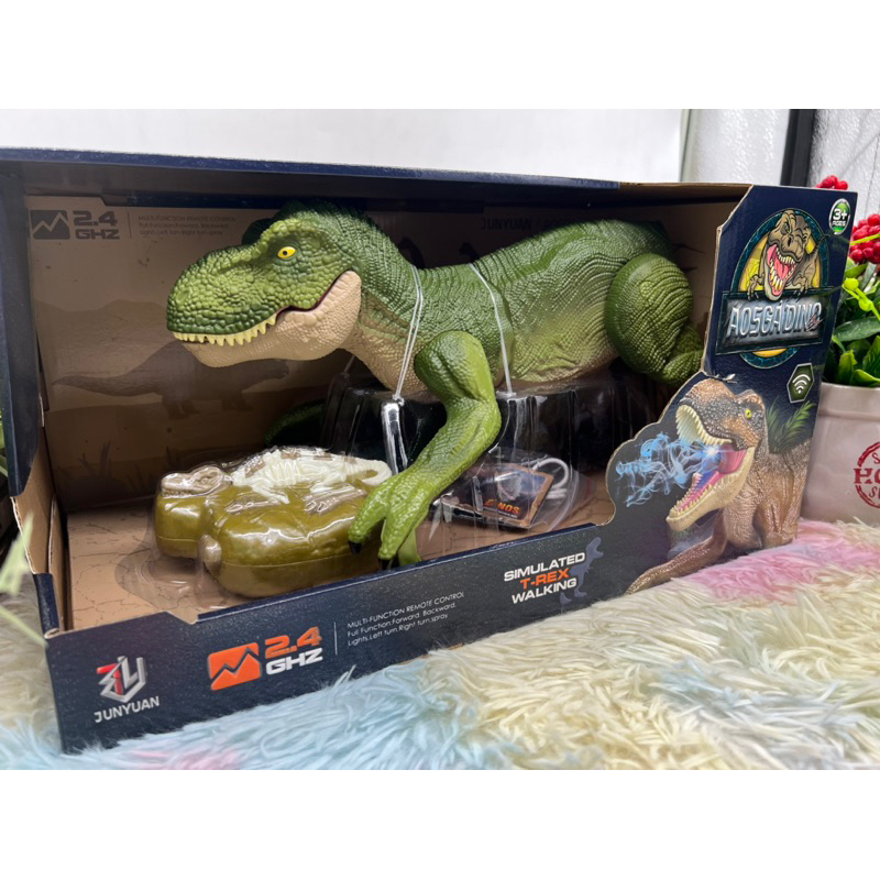 Dinosour ไดโนเสาร์ ไดโนเสาร์บังคับรีโมทคอนโทล ทีเร็กซ์ T-rex ไดโนเสาร์เสมือนจริง ไดโนเสาร์เดินหน้า~ถอยหลังได้QX040