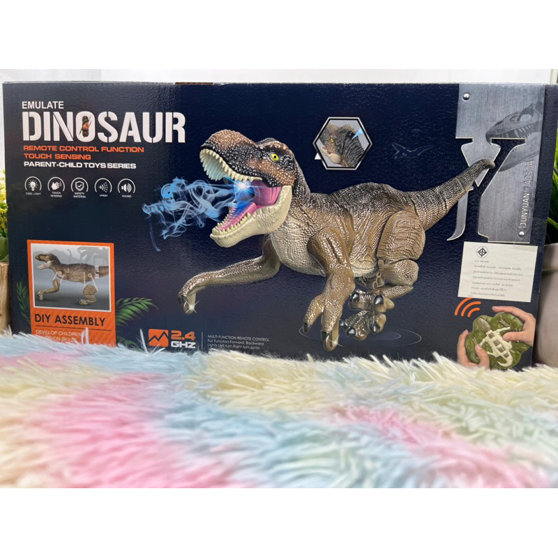 Dinosour ไดโนเสาร์ ไดโนเสาร์บังคับรีโมทคอนโทล ทีเร็กซ์ T-rex ไดโนเสาร์เสมือนจริง ไดโนเสาร์เดินหน้า~ถอยหลังได้QX040