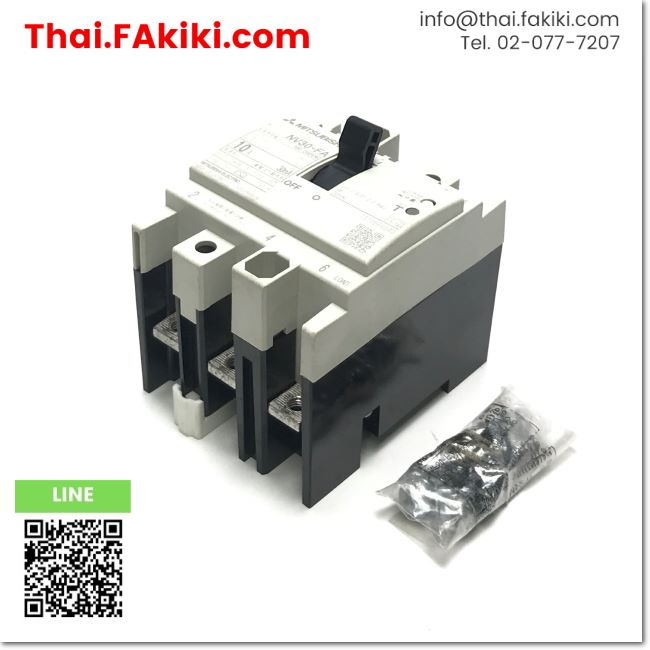 มือสองพร้อมส่ง, (D)Used*, NF30-FA No-Fuse Breaker, เบรกเกอร์โนฟิวส์ สเปค 3P 10A, MITSUBISHI (66-005-